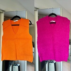 Set of two. Co ord vests. Sweaters. 2 for 1 knit